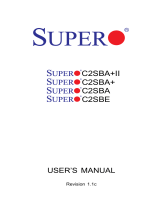 Supermicro C2SBA+II User manual