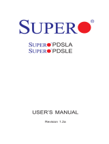 Supermicro PDSLE User manual