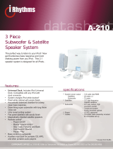 Cyber Acoustics 3 Piece Subwoofer & Satellite Speaker System, Black Datasheet