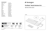 Kensington SlimBlade Media Notebook Set Owner's manual