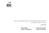 Altec Lansing MOONDANCE GLOW M402SR User manual