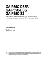 Gigabyte GA-P35C-DS3 User manual