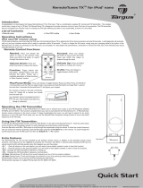 Targus RemoteTunes™ TX for iPod® nano User guide