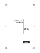 TEAC DVW/D11A/KIT User manual