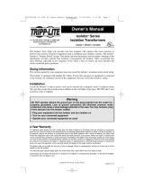 Tripp Lite IS-500 Owner's manual