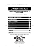 Tripp Lite Omni VS Line Interactive UPS System Owner's manual