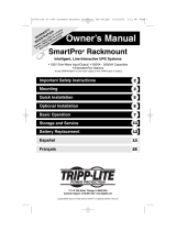 Tripp Lite SmartPro Expandable Rack/Tower UPS System Owner's manual