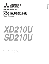Mitsubishi Electric SVGA SD210U User manual