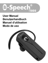 B-Speech Isas Bluetooth Headset User manual