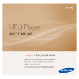 Samsung YP-P2JAW/XAC User manual