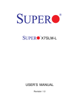 SUPER MICRO Computer X7SLM-L-0 User manual