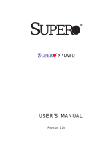 Supermicro X7DWU User manual