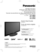 Panasonic TC-L37X1 - 37" LCD TV User manual
