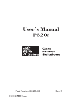 Zebra P520 Owner's manual