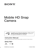 Sony MHS-PM1 User manual