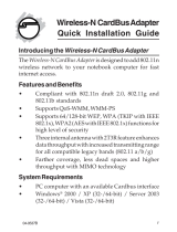 Sigma WLAN CardBus Adapter Installation guide