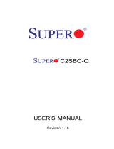 Supermicro C2SBC-Q User manual