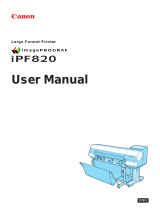 Canon iPF820 PRO User manual