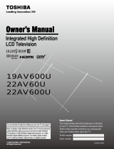 Toshiba 22AV600U Owner's manual