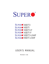 Super X8DTi-F User manual