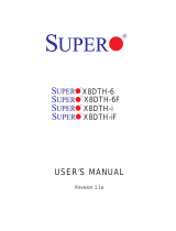 Supermicro X8DTH-6 User manual