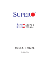 Supermicro X8DAL-3 User manual