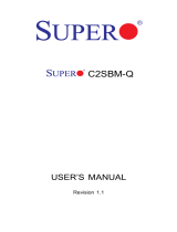 Supermicro C2SBM-Q User manual