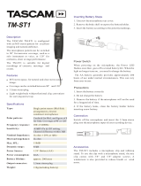 Tascam TM-ST1 User manual