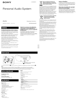 Sony ZSE5AQUA User manual