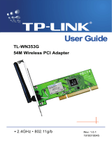 TP-LINK 54Mbps Wireless PCI Adapter  User manual