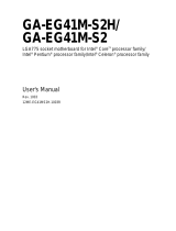 Gigabyte GA-EG41M-S2H User manual