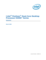 Intel Intel Pentium Dual Core E2160 Datasheet