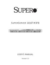 Supermicro SuperServer 1016T-M3FB User manual