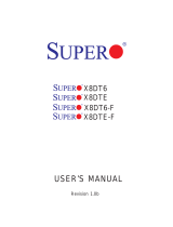 Supermicro X8DTE-F User manual