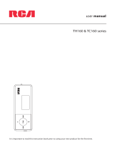 RCA TC160 User manual