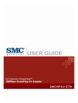 SMC SMCHPAV-ETH EZ Connect™ Powerline Ethernet Adapter User manual