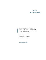 Planar Systems PL1700 User manual