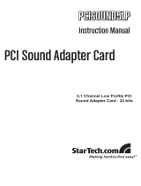 StarTech.com Sound Adapter Card User manual