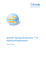 ACRONIS Backup & Recovery 10 Advanced Workstation User guide