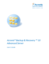 ACRONIS Backup & Recovery 10 Advanced Server User guide