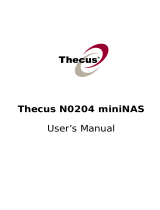 Thecus 1TB N0204 miniNAS User manual