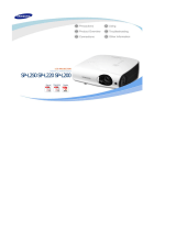 Samsung SP-L250 LCD Projector 1024x768 User manual
