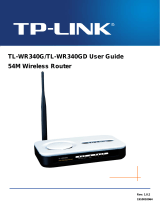 TP-LINK TL-WR340G - Wireless Router Owner's manual