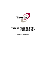 Thecus N5200B PRO User manual