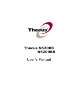 Thecus N5200B, N5200BR User manual