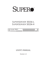 Supermicro SuperServer 5015A-H User manual