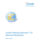 ACRONIS Backup & Recovery 10 Advanced Workstation User guide