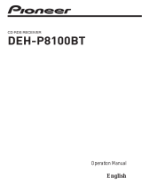 Pioneer DEH-P8100BT User manual