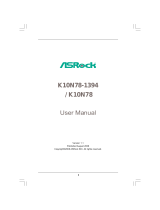 ASROCK K10N78 User manual