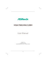 ASROCK M3A790GMH-128M User manual